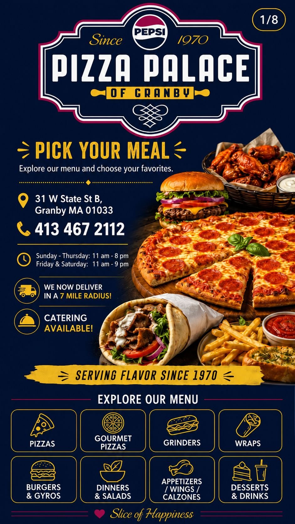 Menu page 1