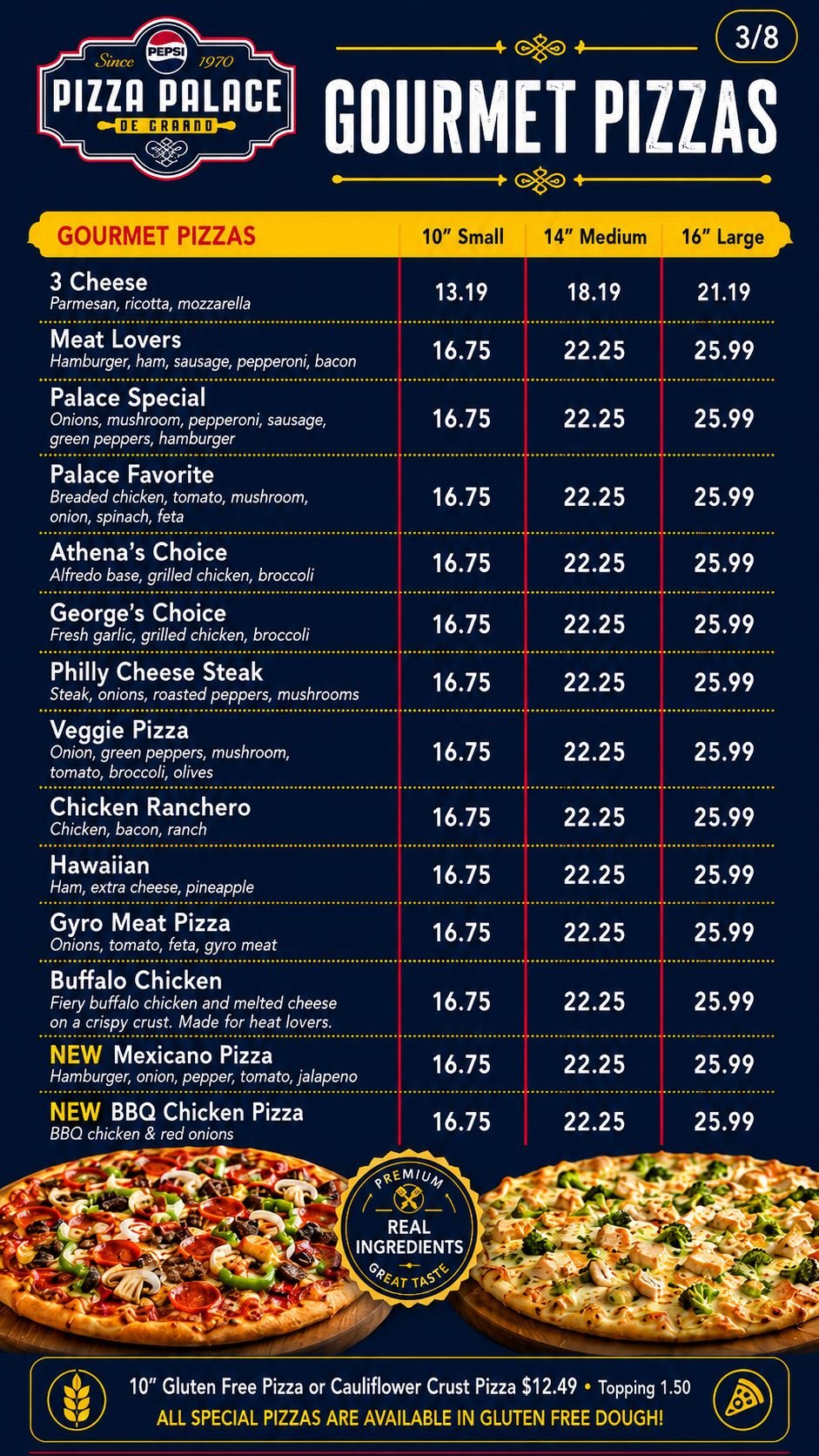 Menu page 3
