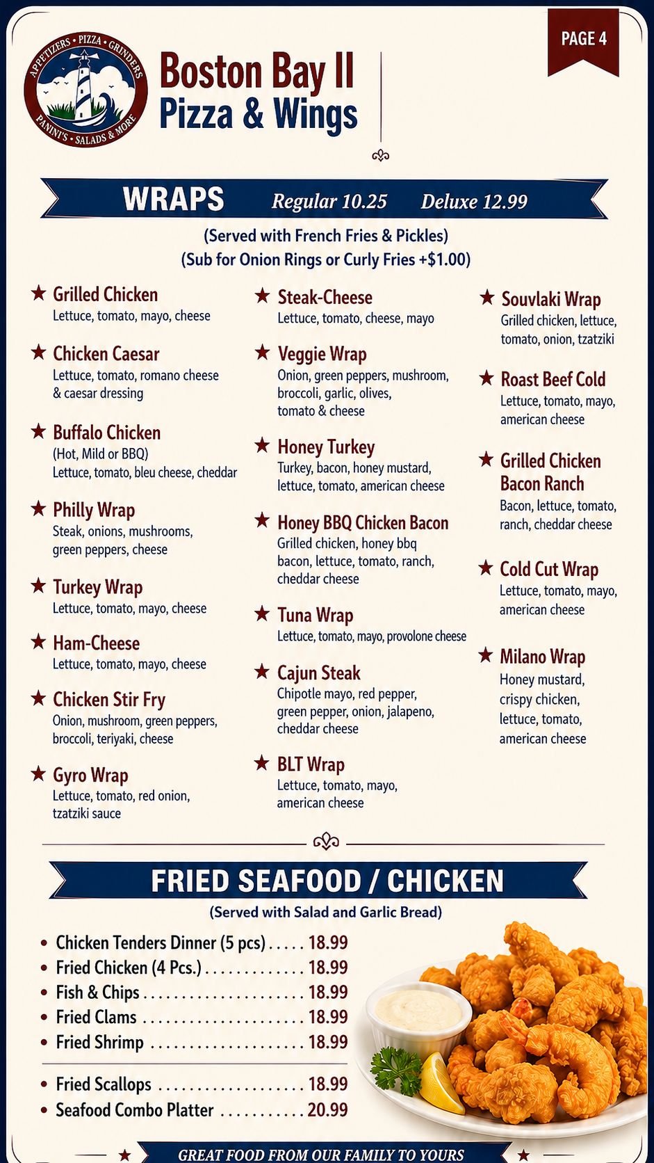 Menu page 6