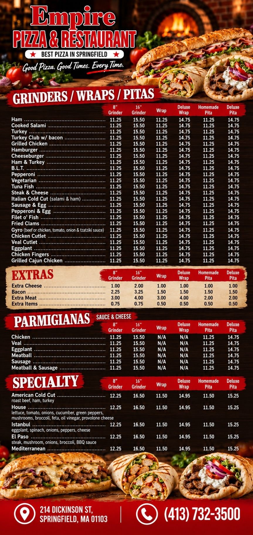 Menu page 8