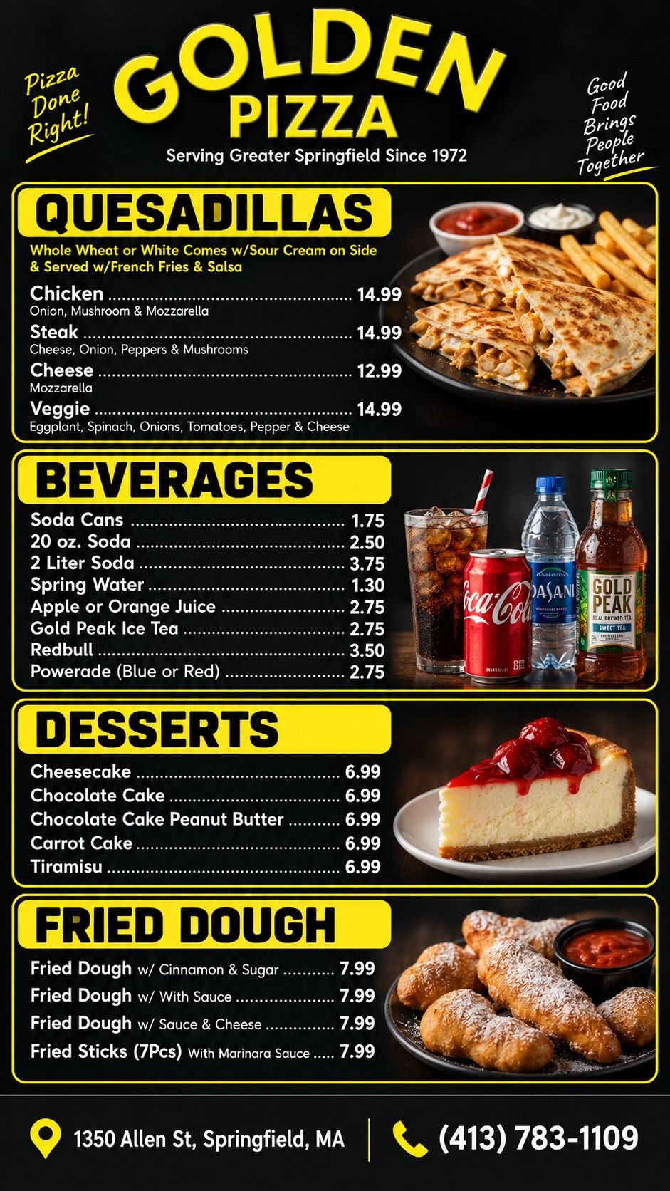 Menu page 13