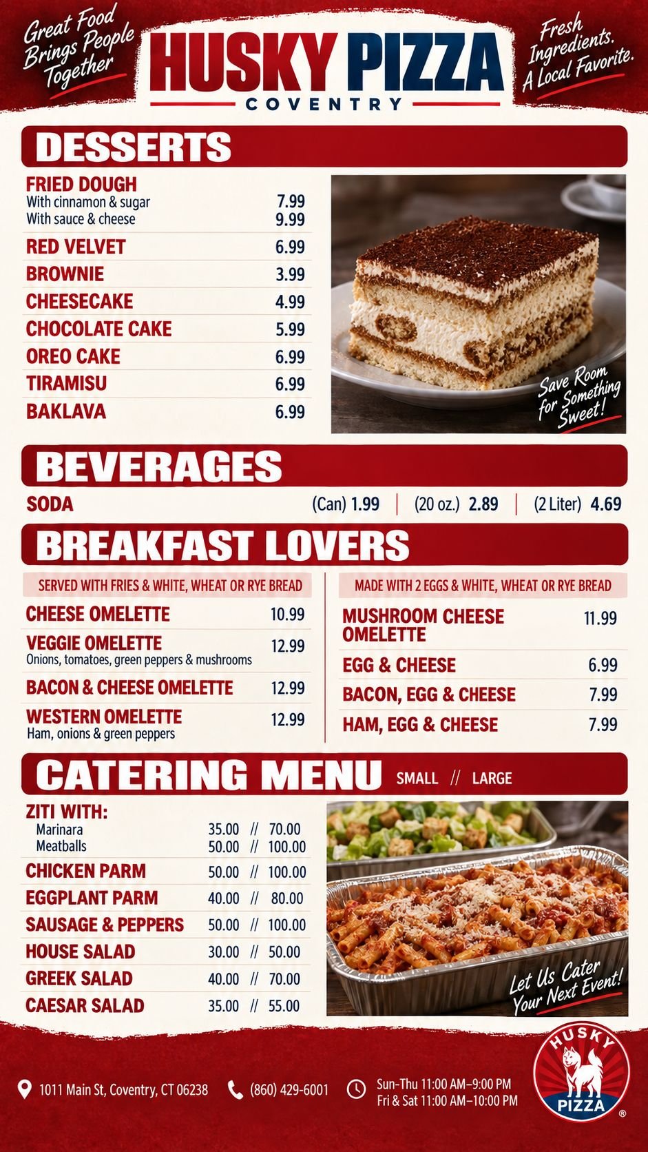 Menu page 9
