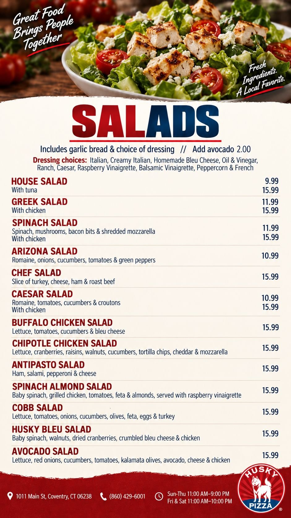 Menu page 7