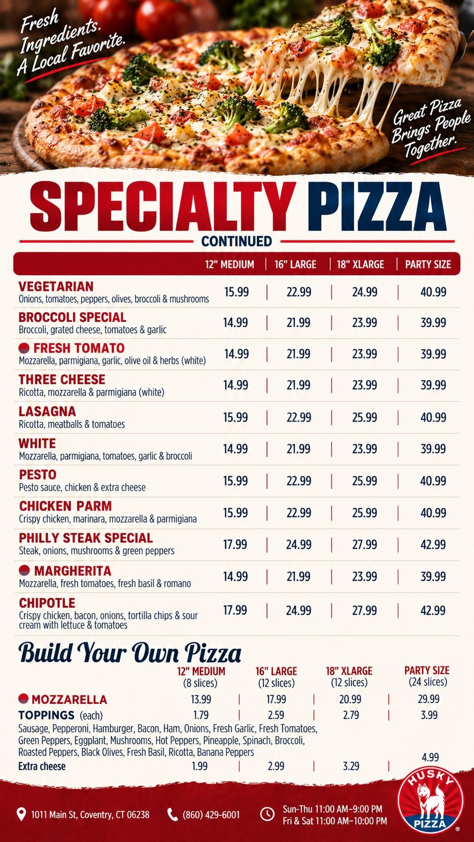Menu page 3