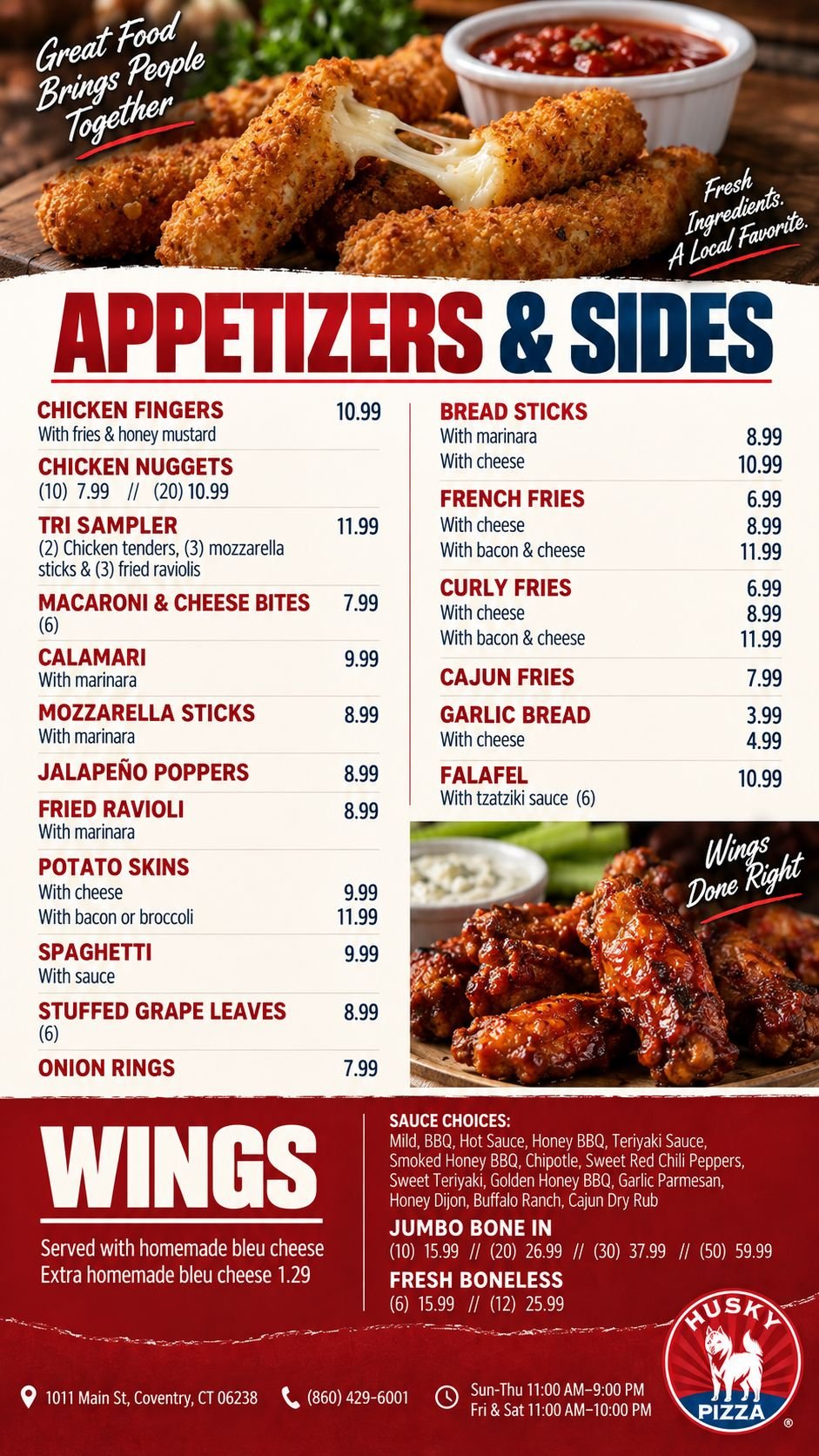 Menu page 8