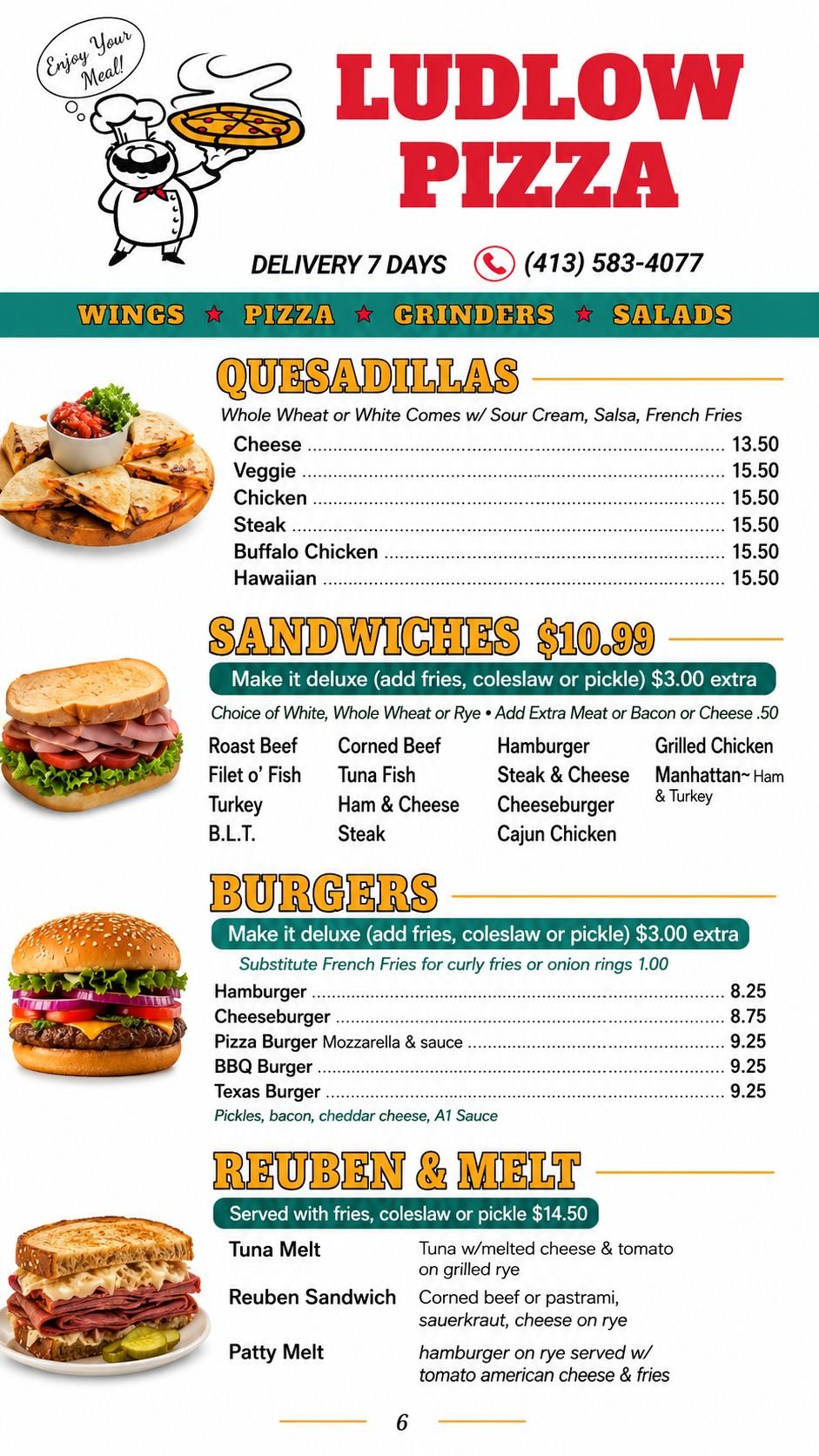 Menu page 8