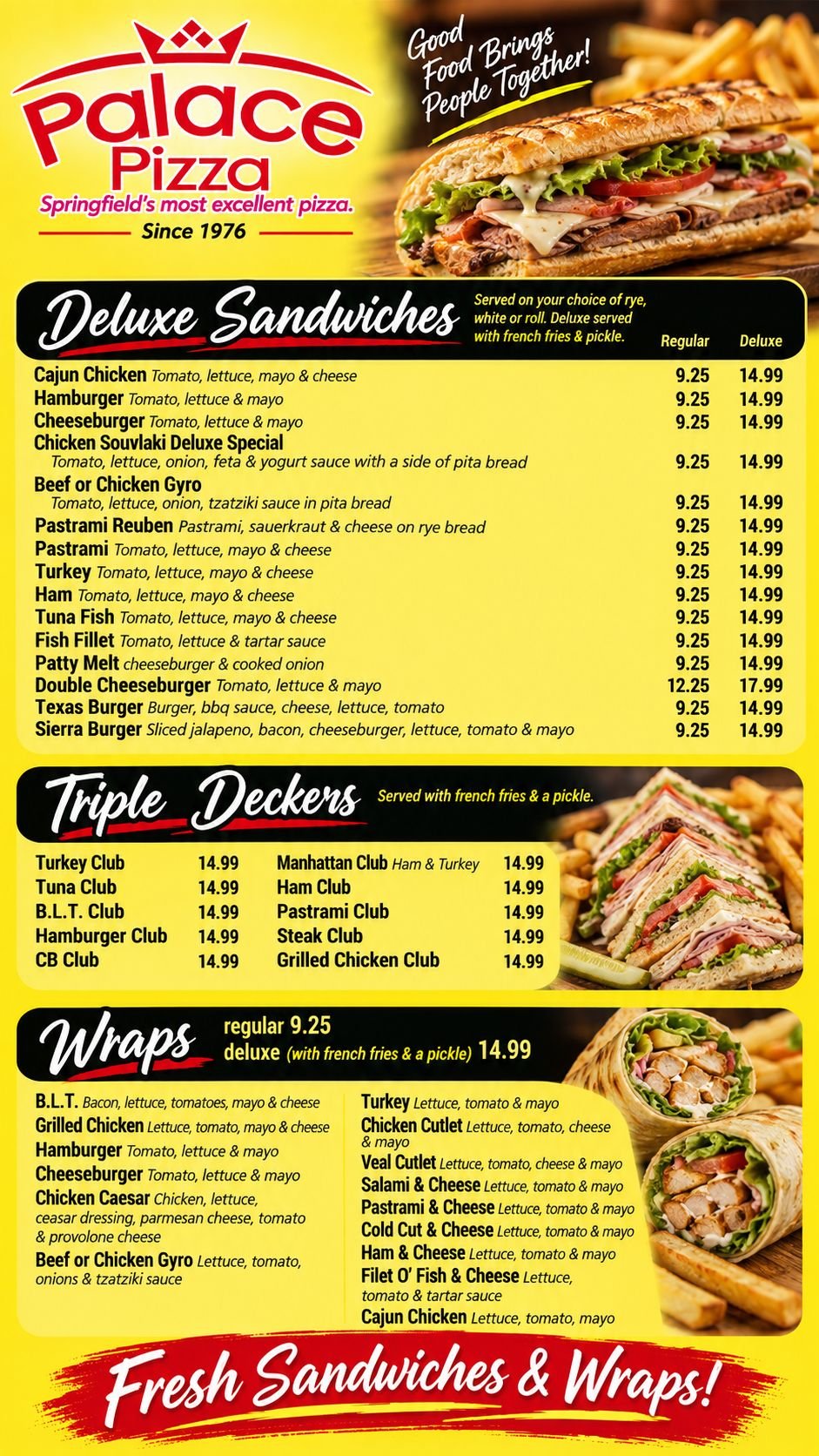 Menu page 9