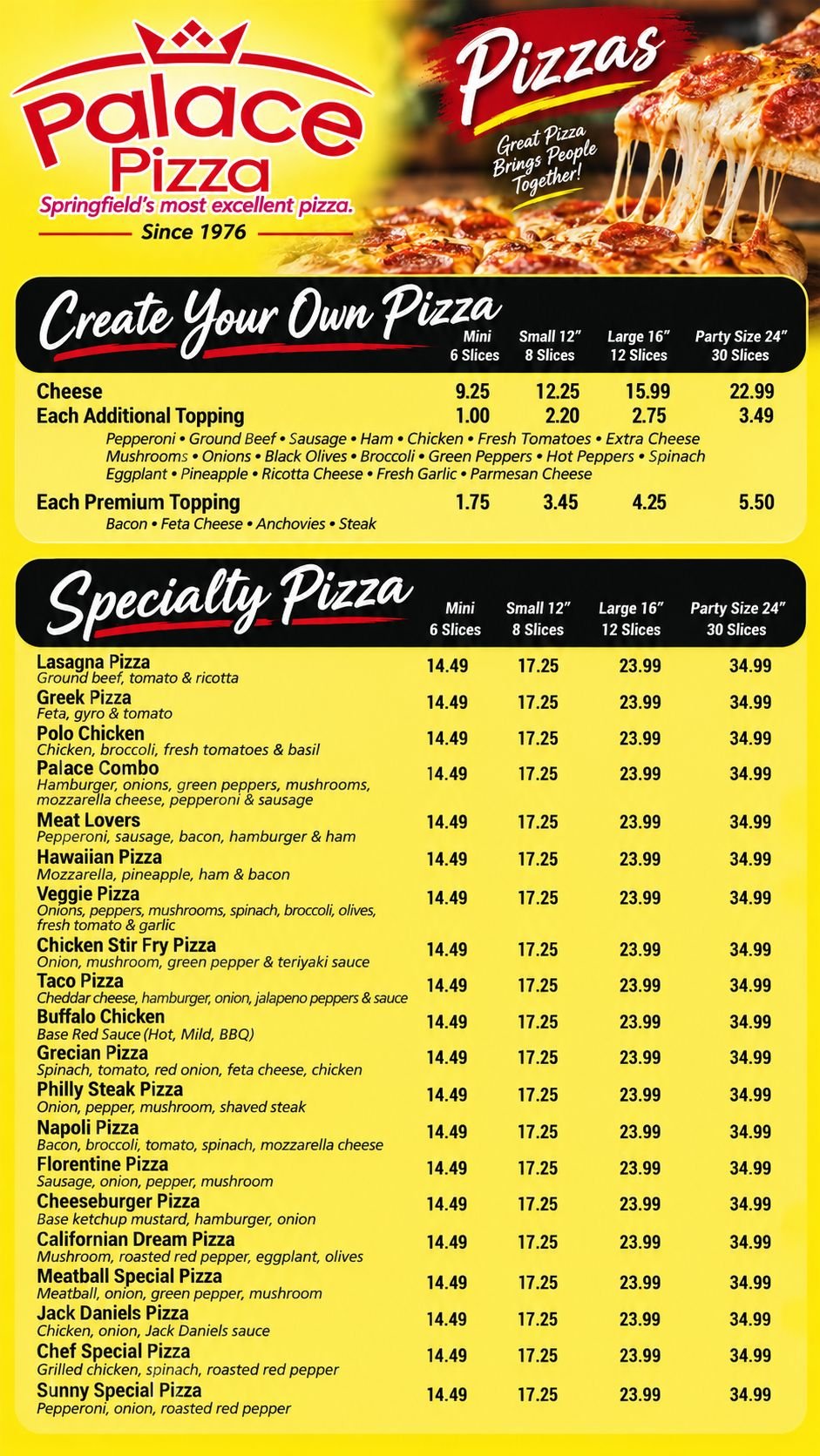 Menu page 3