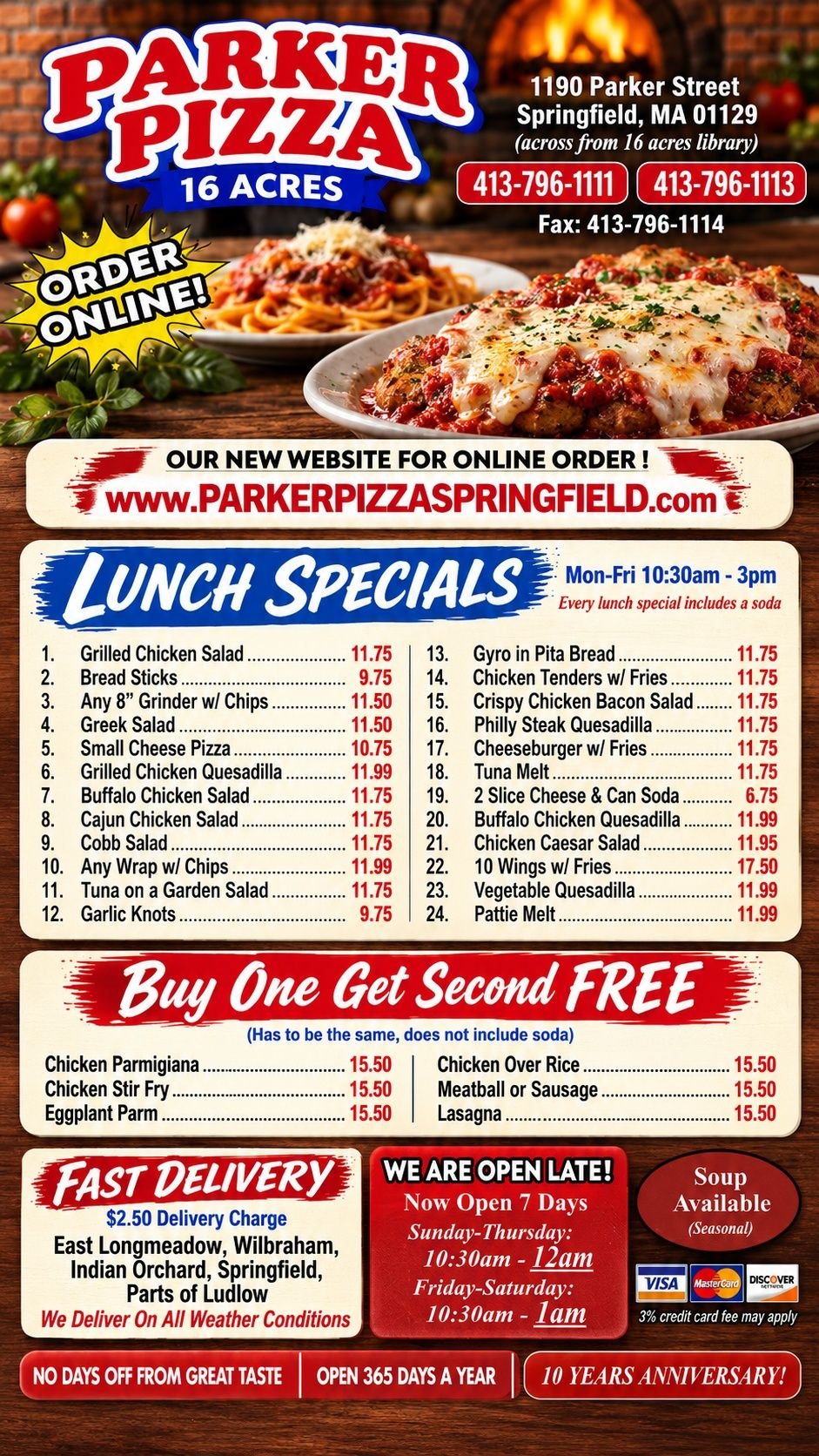 Menu page 9