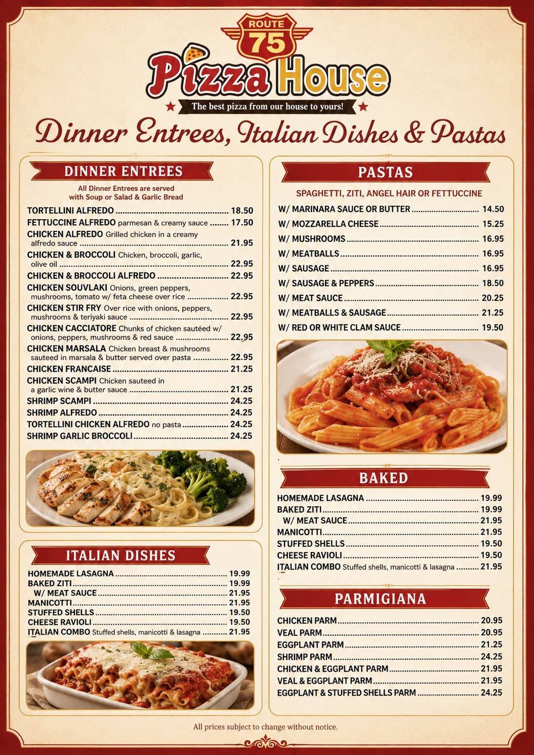 Menu page 9