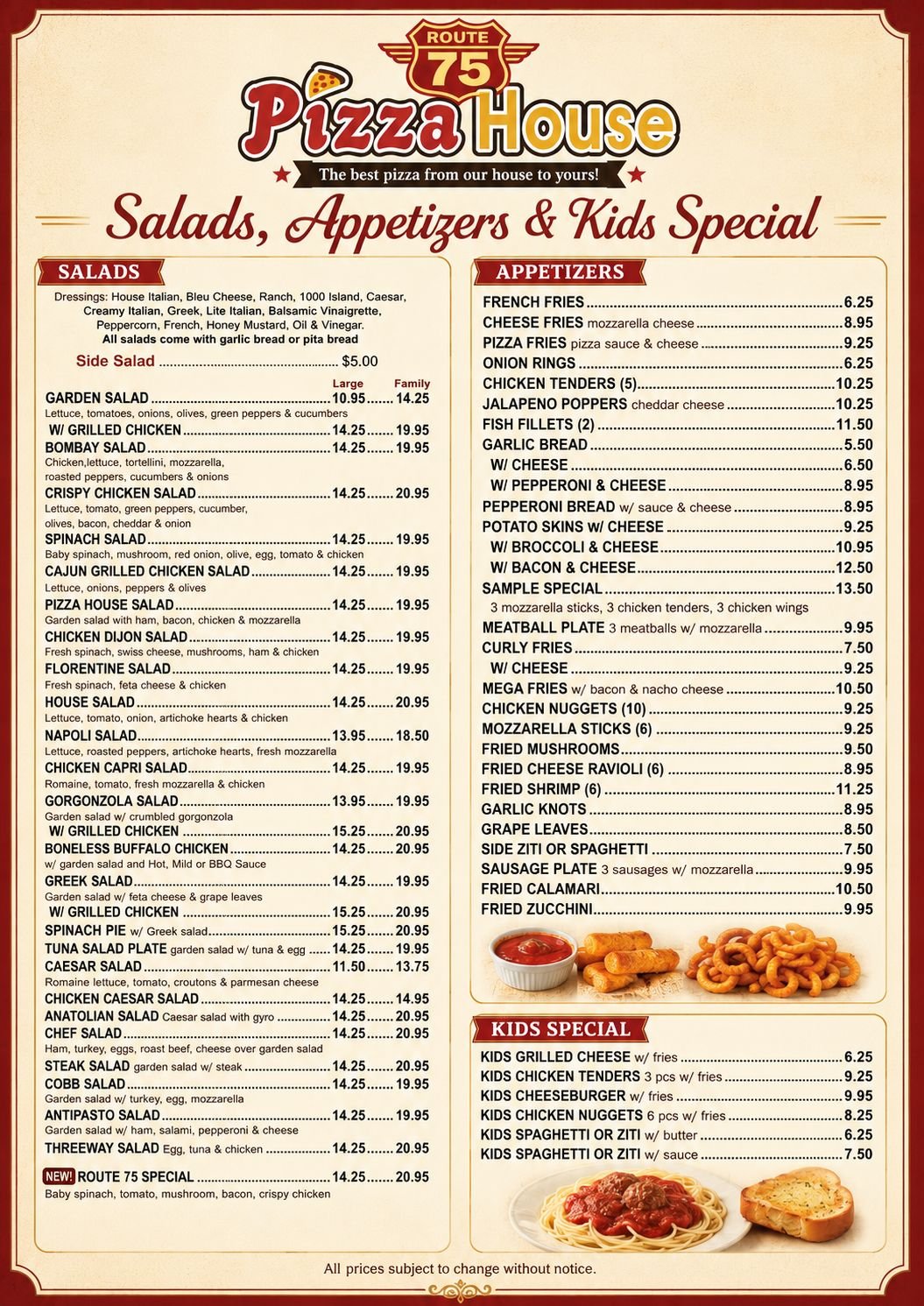 Menu page 8