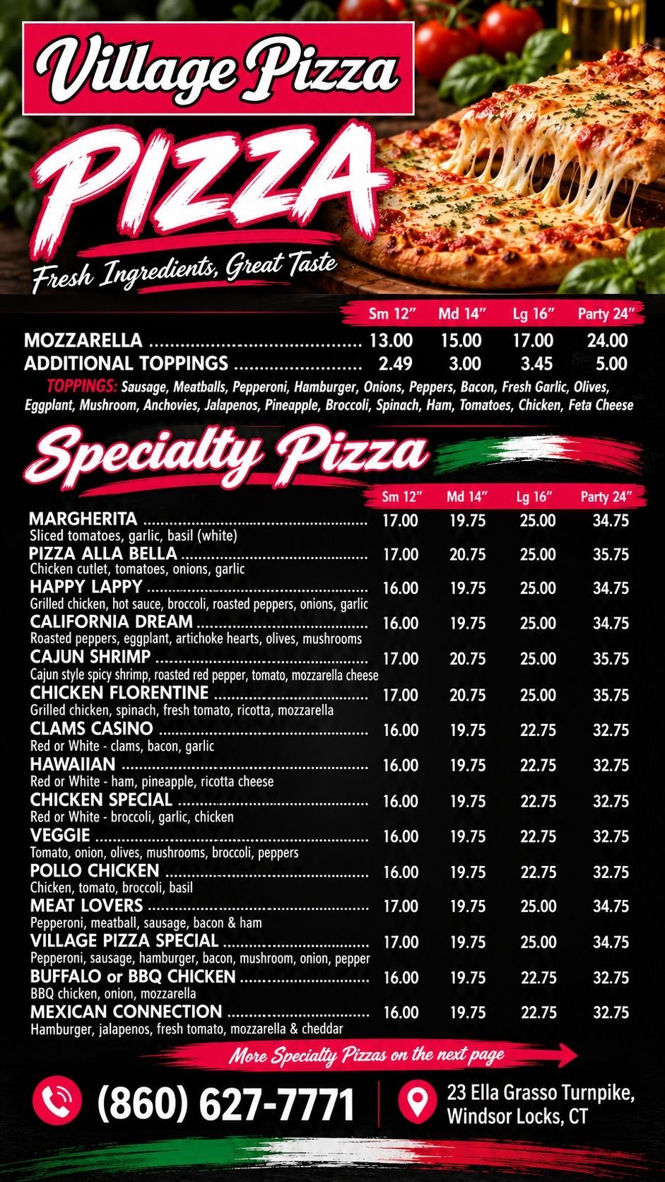 Menu page 5